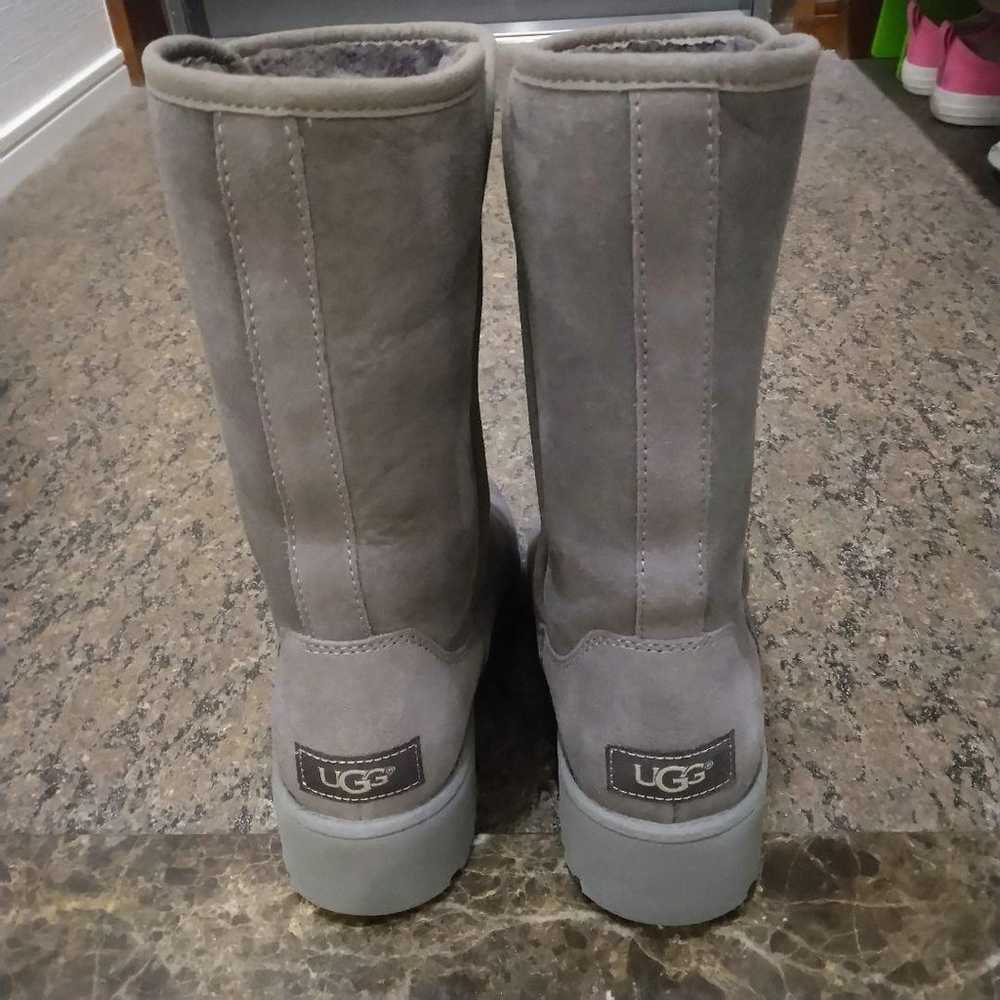 【Unused Class】UGG Sheepskin Boots AMIE Gray 22.5cm - image 4