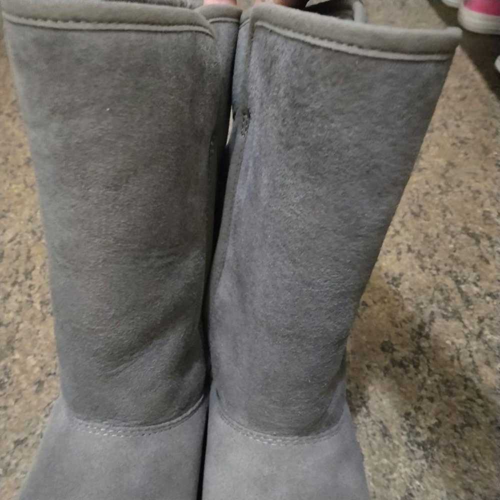 【Unused Class】UGG Sheepskin Boots AMIE Gray 22.5cm - image 6