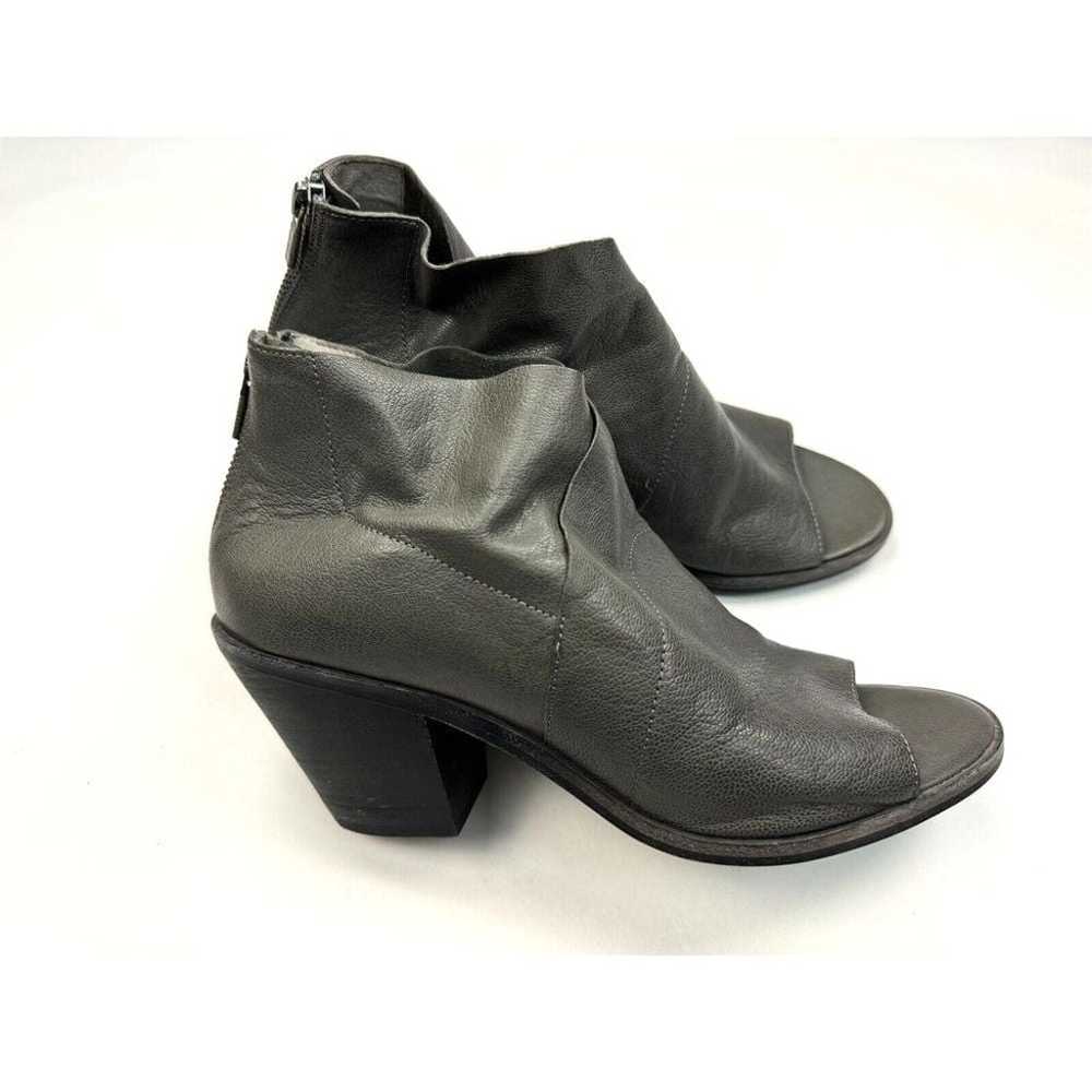 EILEEN FISHER 'Ink' Open Toe Block Heel Bootie Wo… - image 1