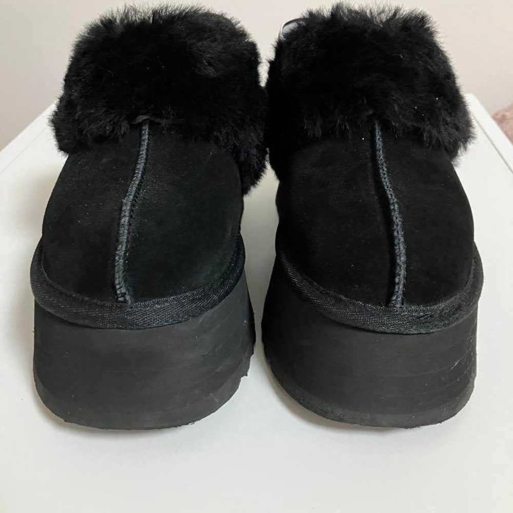 Funkette Platform Fur Sandals Black - image 7