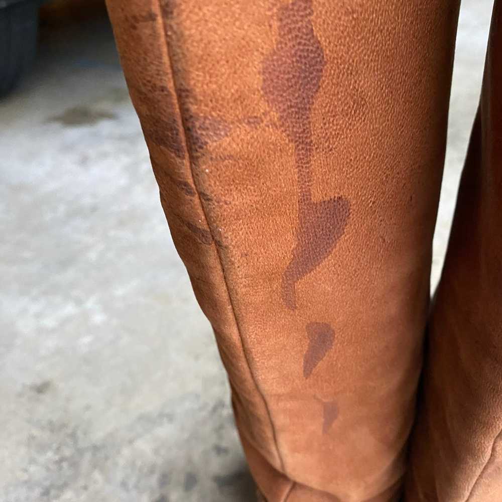 Prada Rare Women's Tall Riding Boots Soft Brown L… - image 7