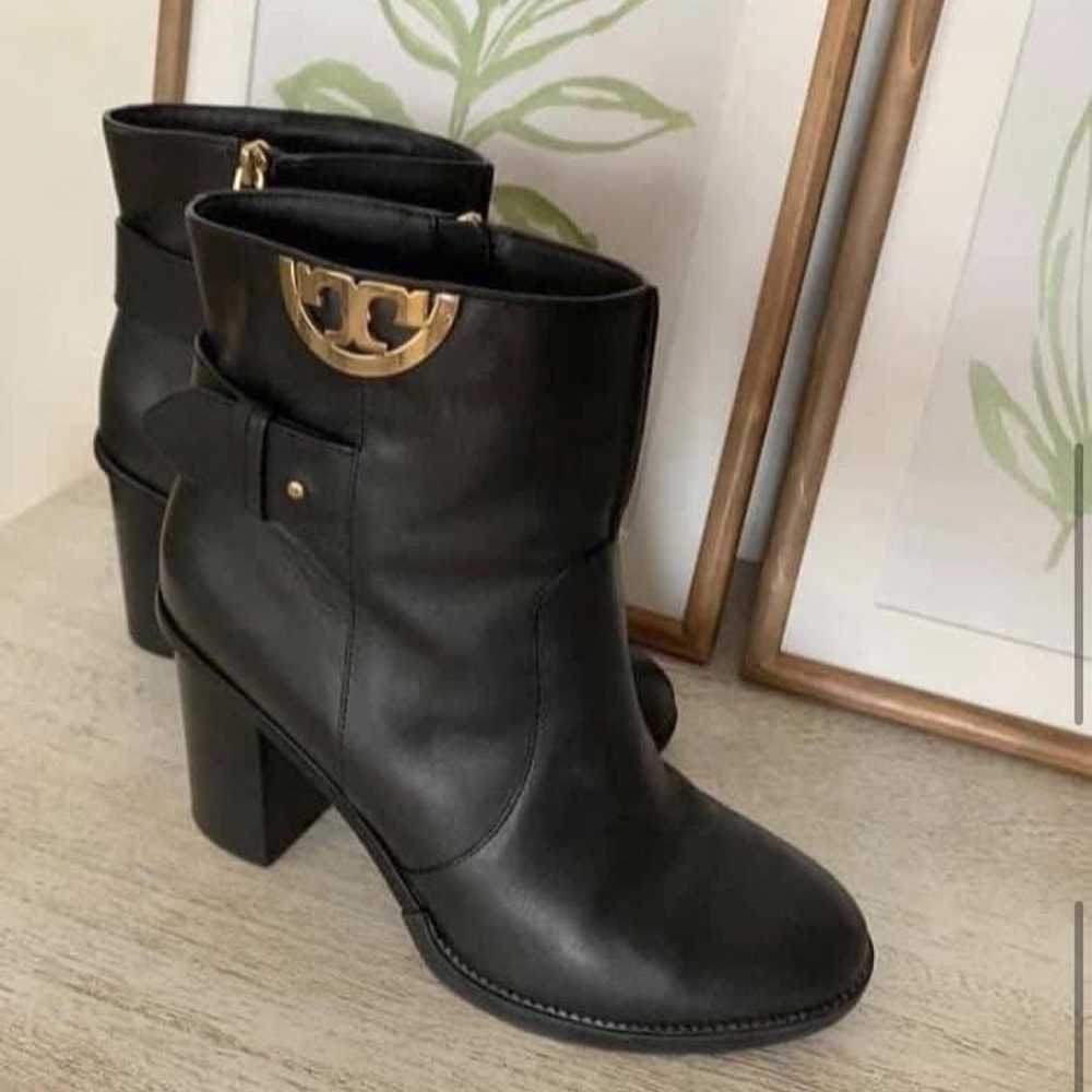 Tory Burch Black Leather Boots 10 - image 1