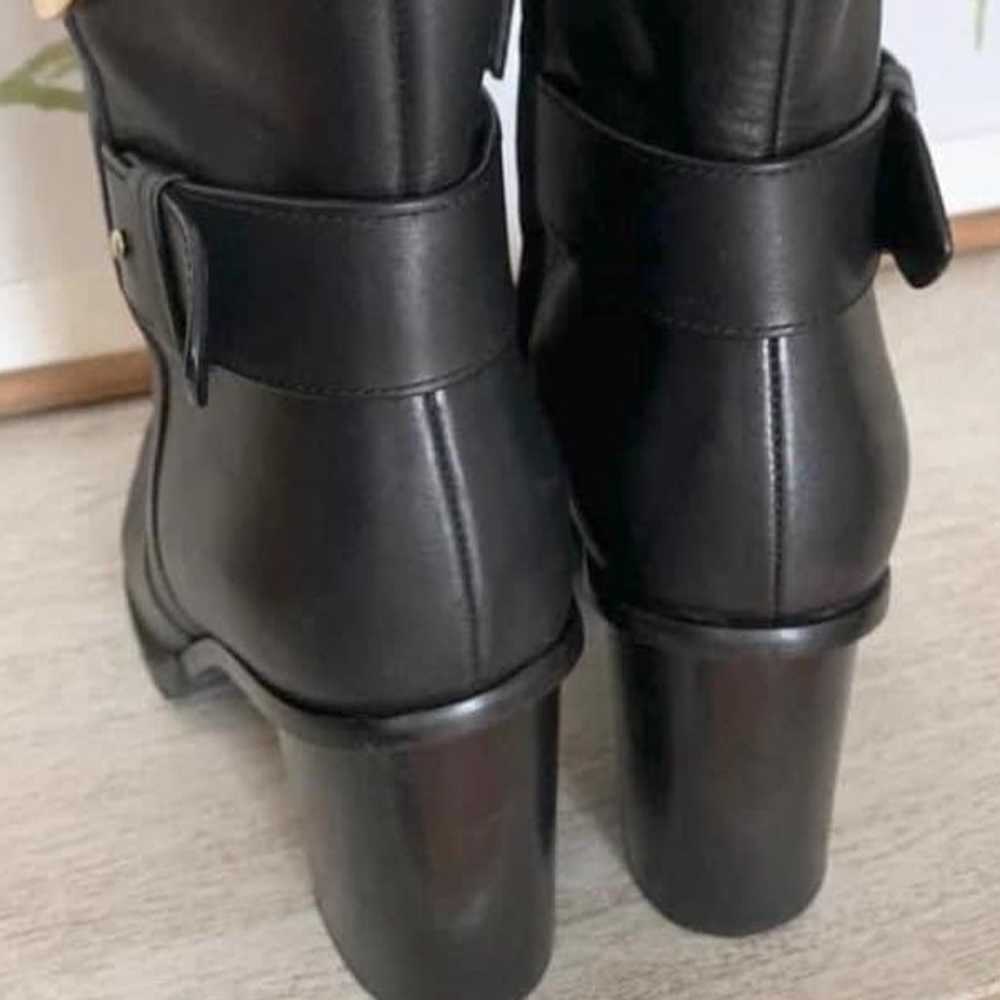 Tory Burch Black Leather Boots 10 - image 2