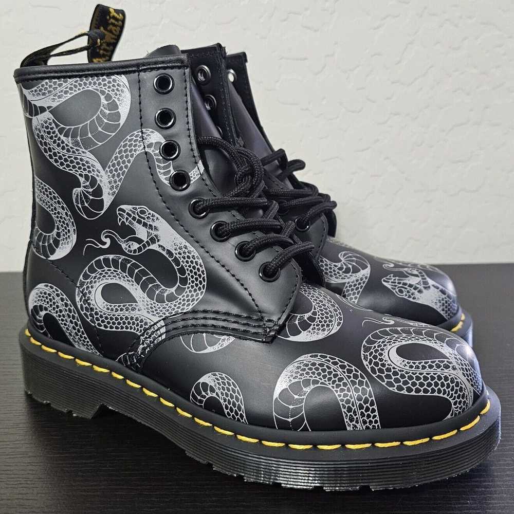 New Dr Martens 1460 Serpent Print Leather Lace Up… - image 1