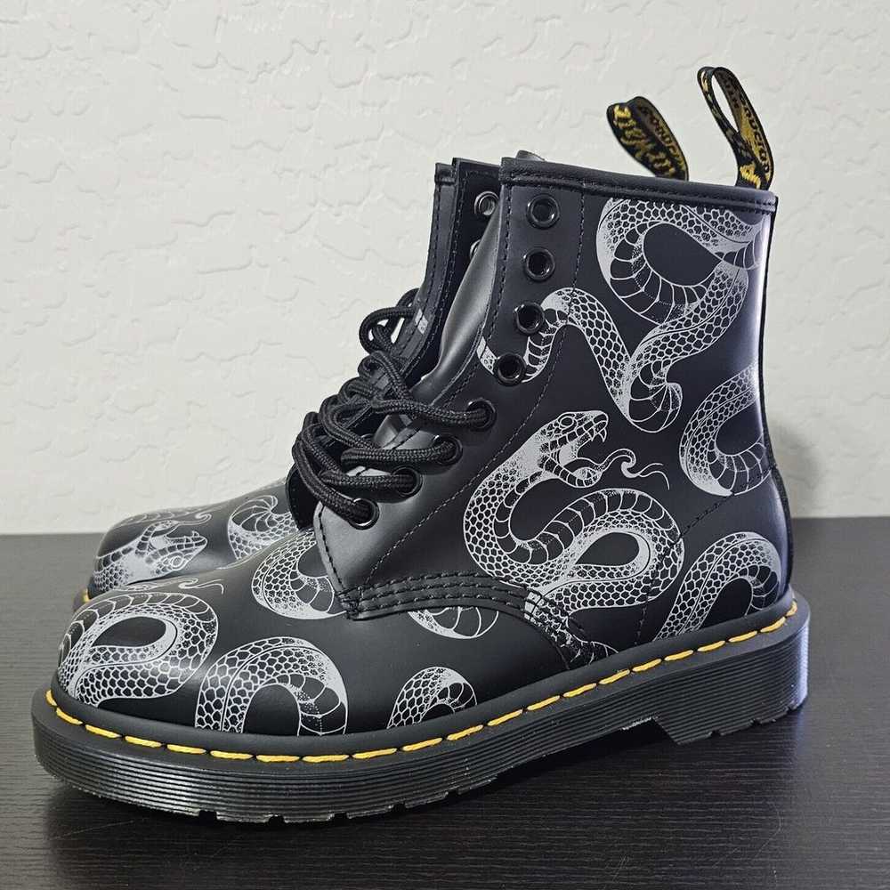 New Dr Martens 1460 Serpent Print Leather Lace Up… - image 2