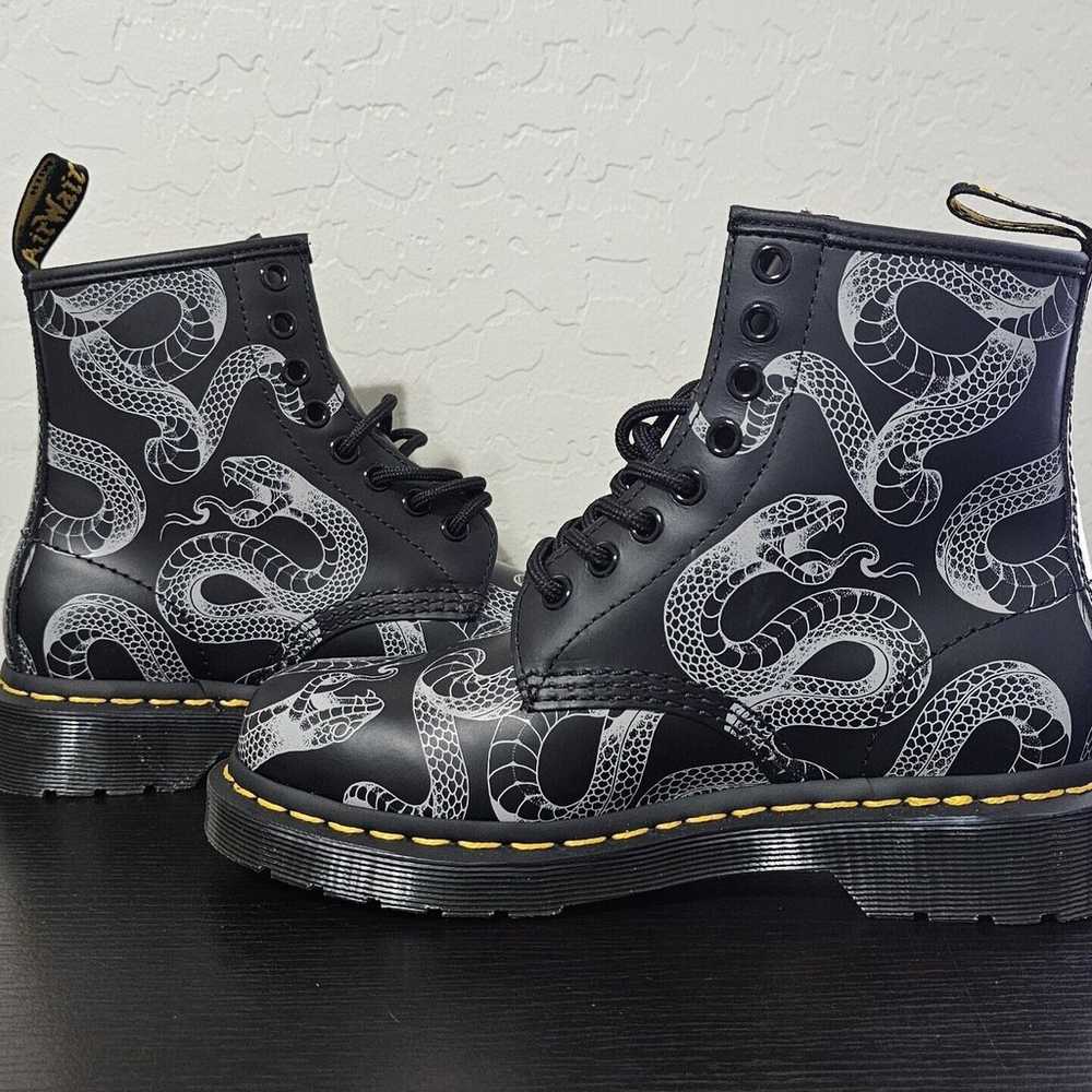 New Dr Martens 1460 Serpent Print Leather Lace Up… - image 3