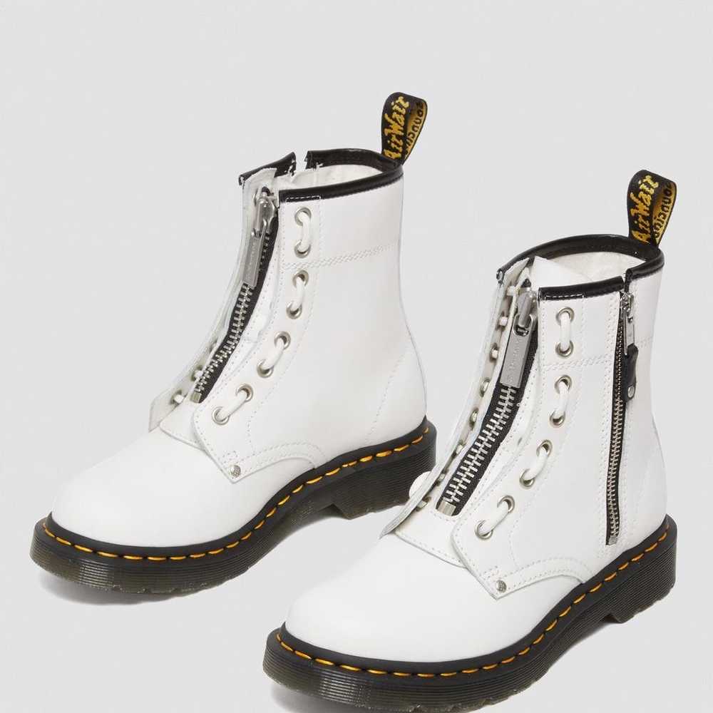 NWOT Dr. Martens White 1460 Twin Zip Air Wair Lea… - image 2