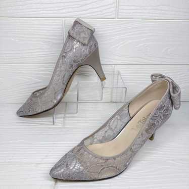 【Unused Class】 Lutalon Lace Pumps 22.5cm with Bac… - image 1