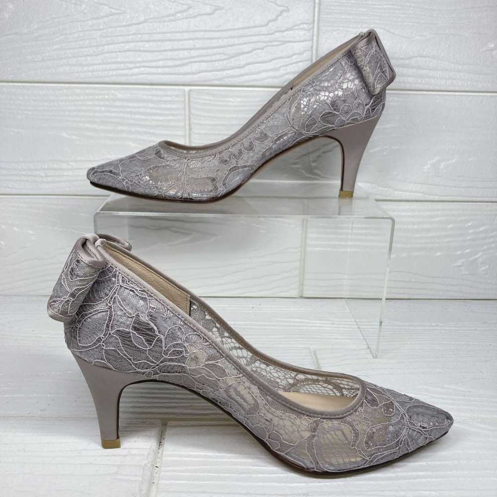 【Unused Class】 Lutalon Lace Pumps 22.5cm with Bac… - image 3