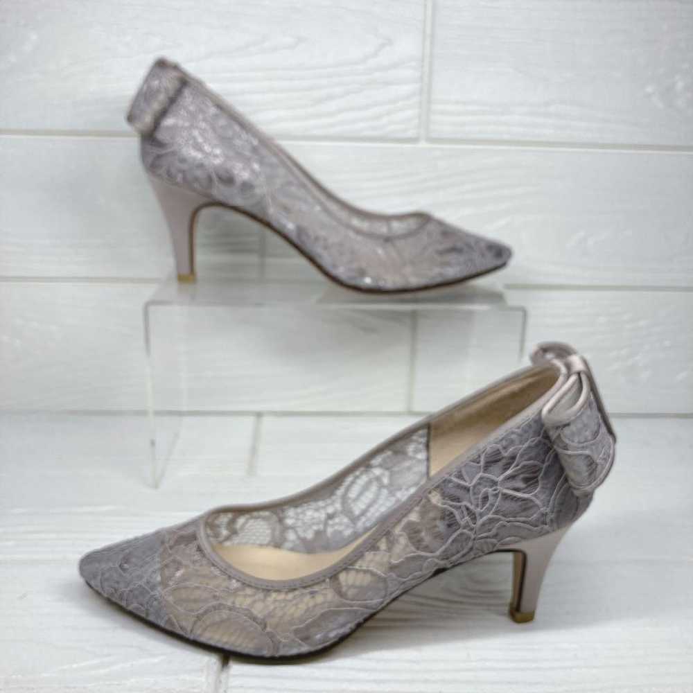 【Unused Class】 Lutalon Lace Pumps 22.5cm with Bac… - image 4