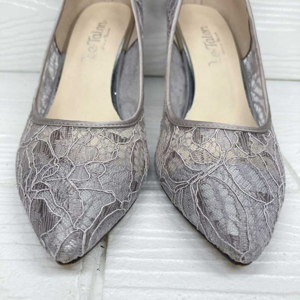 【Unused Class】 Lutalon Lace Pumps 22.5cm with Bac… - image 9