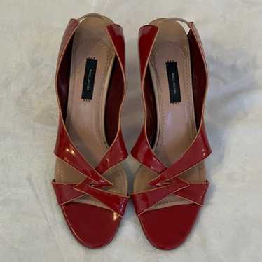 Marc Jacobs Vintage Red and Tan Slingback Sandal … - image 1