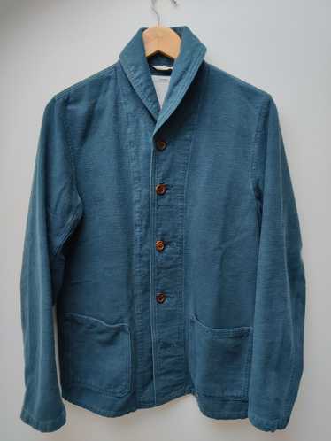 Visvim Shawl Collar brushed cotton indigo jacket - image 1