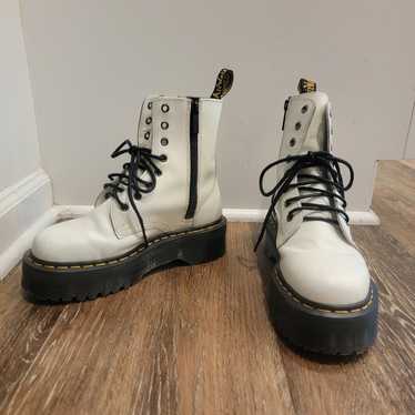 Dr. Martens White Jadon Platform Boots