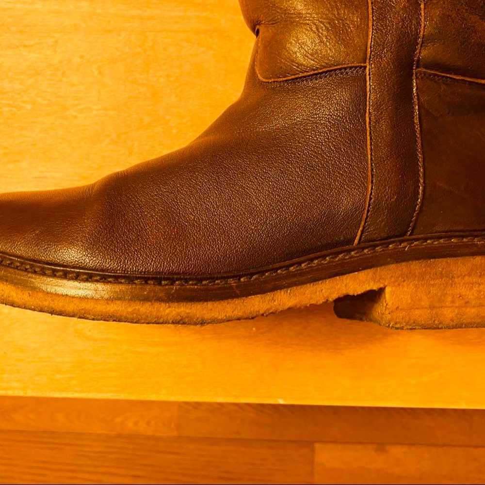 【Rare】SARTORE Dark Brown Middle Mouton Boots - image 10