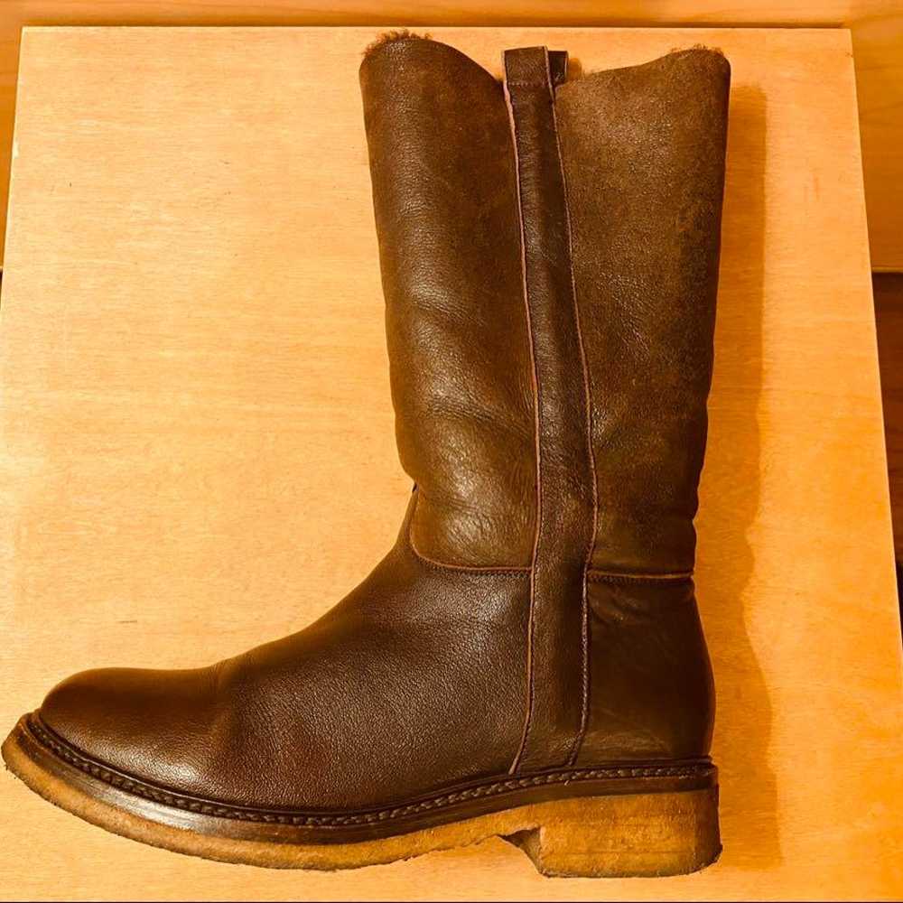 【Rare】SARTORE Dark Brown Middle Mouton Boots - image 7