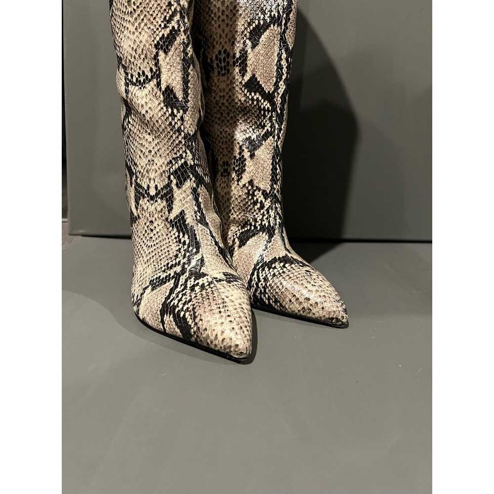 Schutz Maryana Snake-embossed Leather Knee High B… - image 10