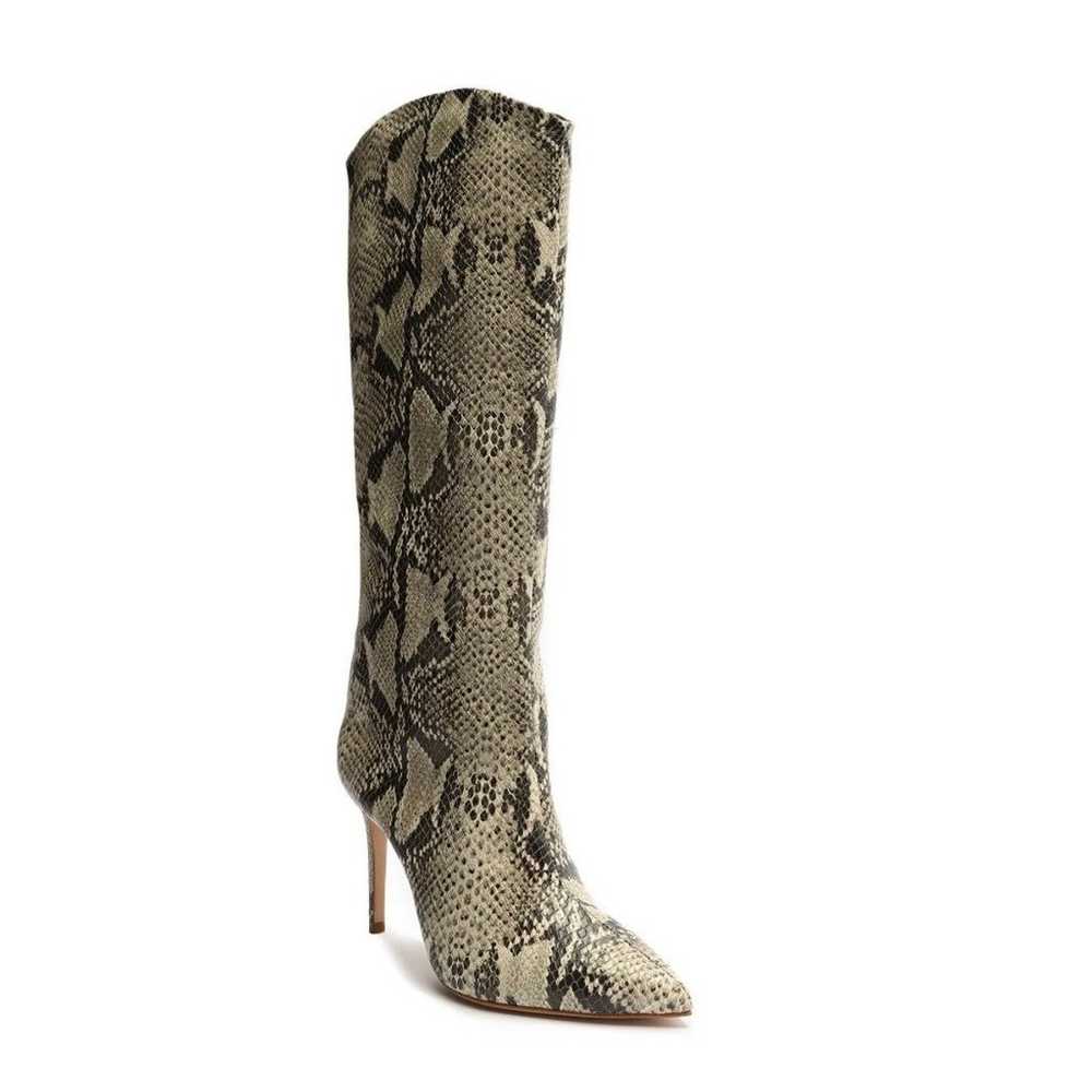 Schutz Maryana Snake-embossed Leather Knee High B… - image 3