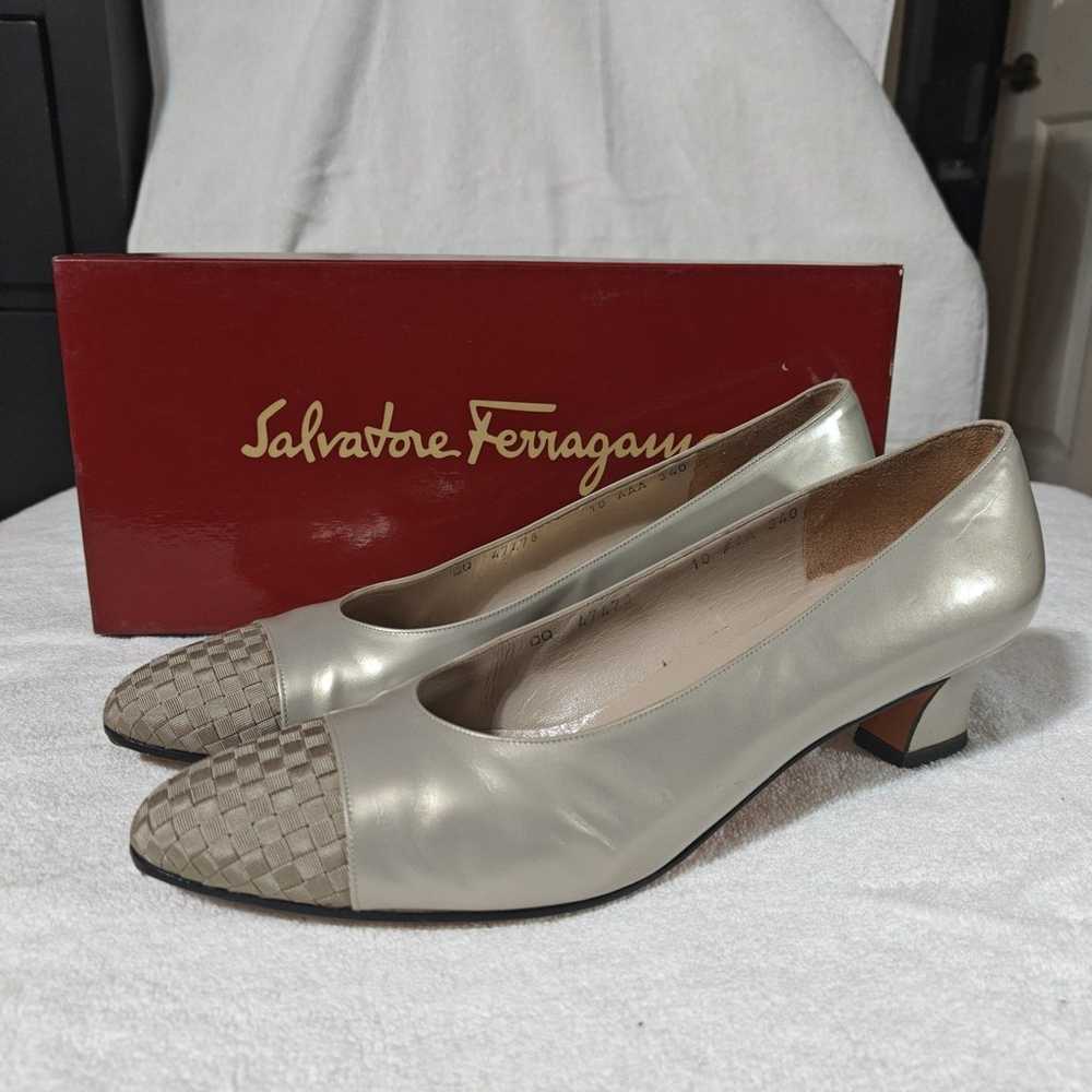 Salvatore Ferragamo Vintage Woman's Shoes Size 10… - image 1