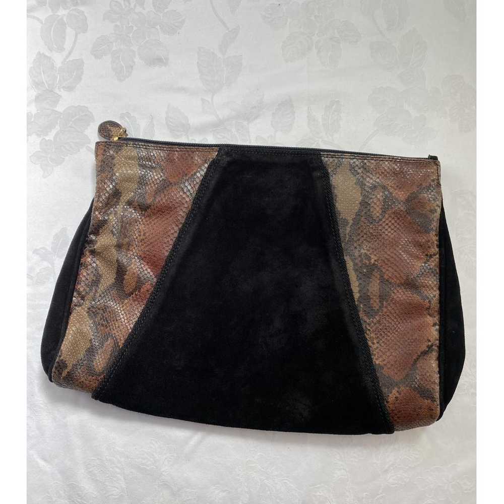 Non Signé / Unsigned Leather handbag - image 3