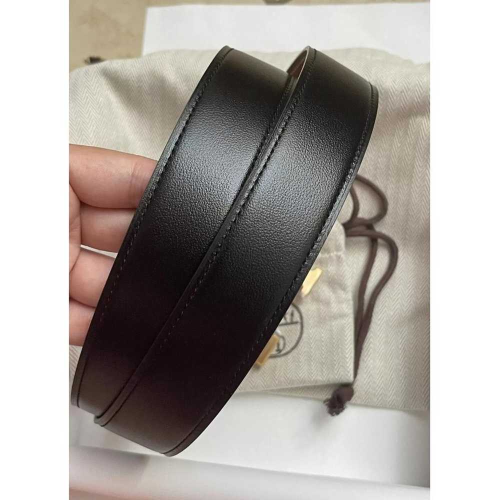 Hermès H leather belt - image 3