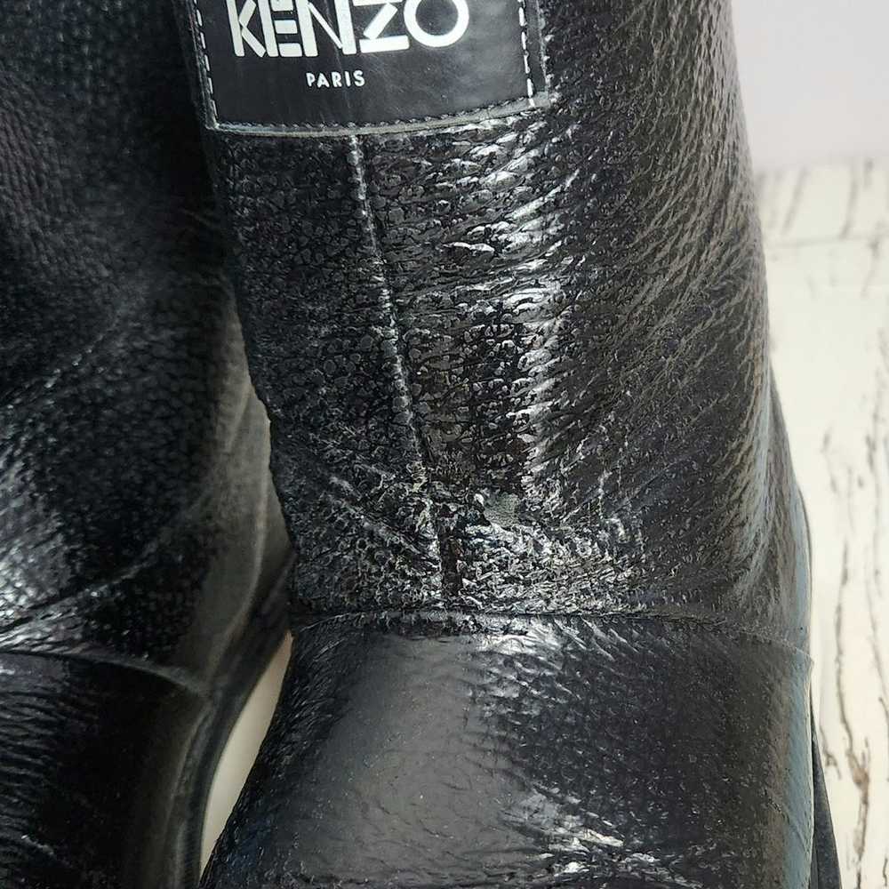 KENZO Paris Women's Snow Leather and Shearling Bo… - image 11