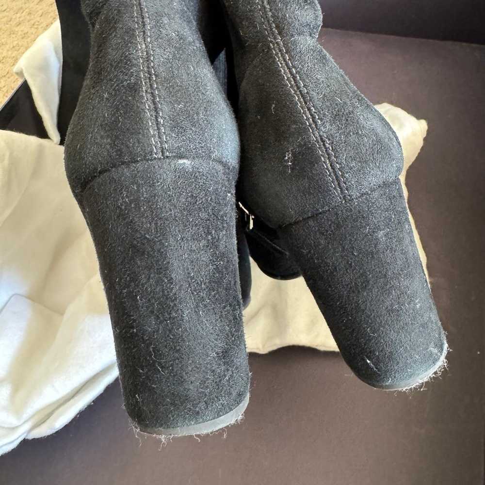 PRADA black suede boots - image 4