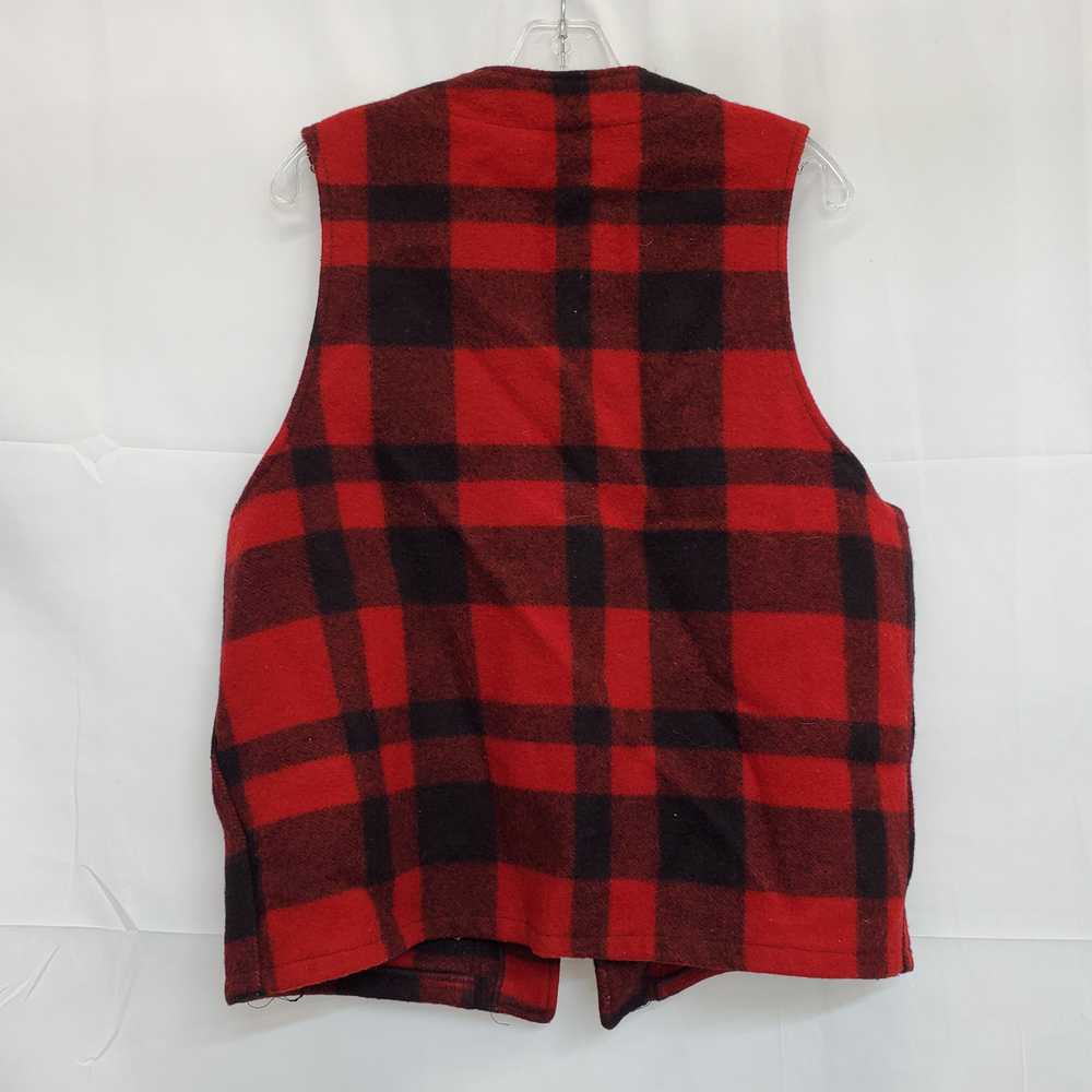 Vintage Filson Garment Plaid Hunting Wool Vest Re… - image 2