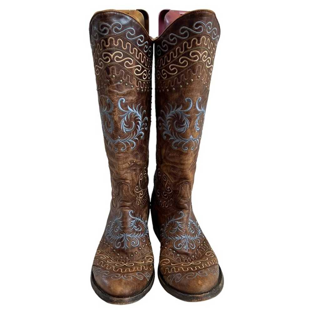 Old Gringo Boots womens 8.5 Zarape Razz brown lea… - image 2