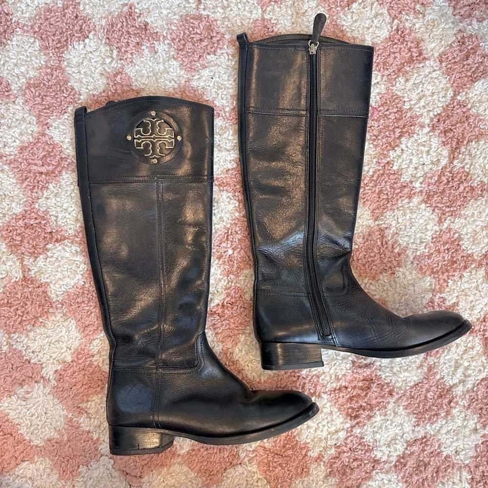 Tory Burch Tall Genuine Leather Riding Boots - image 1