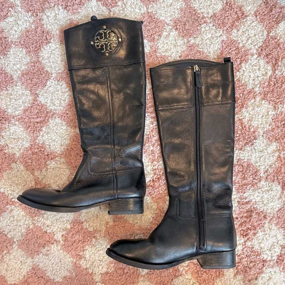 Tory Burch Tall Genuine Leather Riding Boots - image 2