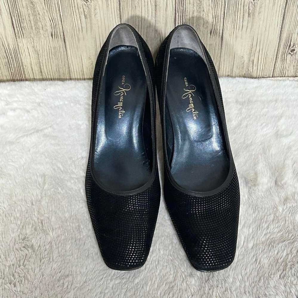 【Ginza Kanematsu】Pumps Formal Square Toe 23.5cm B… - image 2