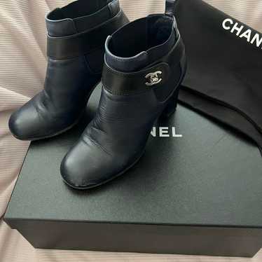 Chanel Coco Mark Turn-Lock Side Gore Short Boots 3