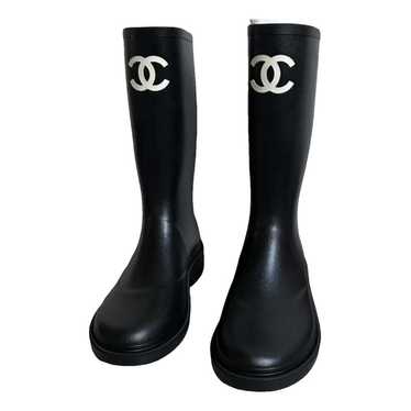 Chanel Leather wellington boots - image 1