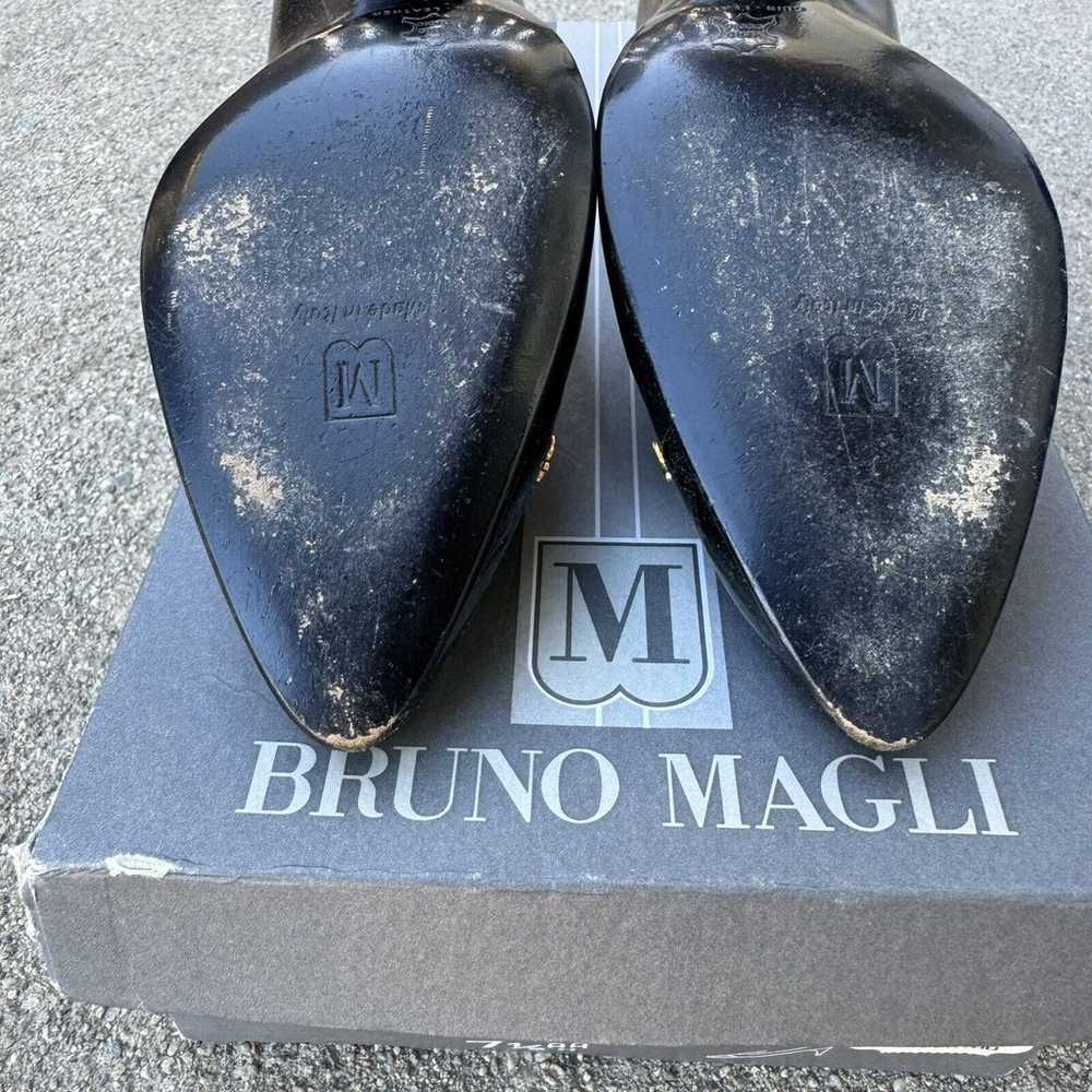 Vintage Bruno Magli Posti Black Studded Pumps Siz… - image 11