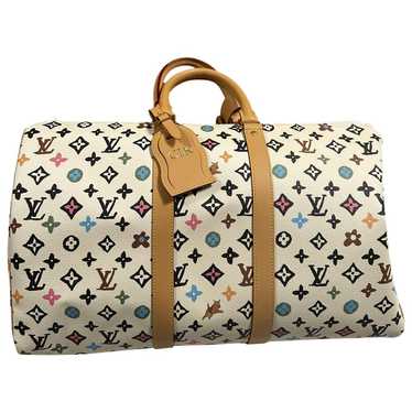 Louis Vuitton Keepall cloth travel bag