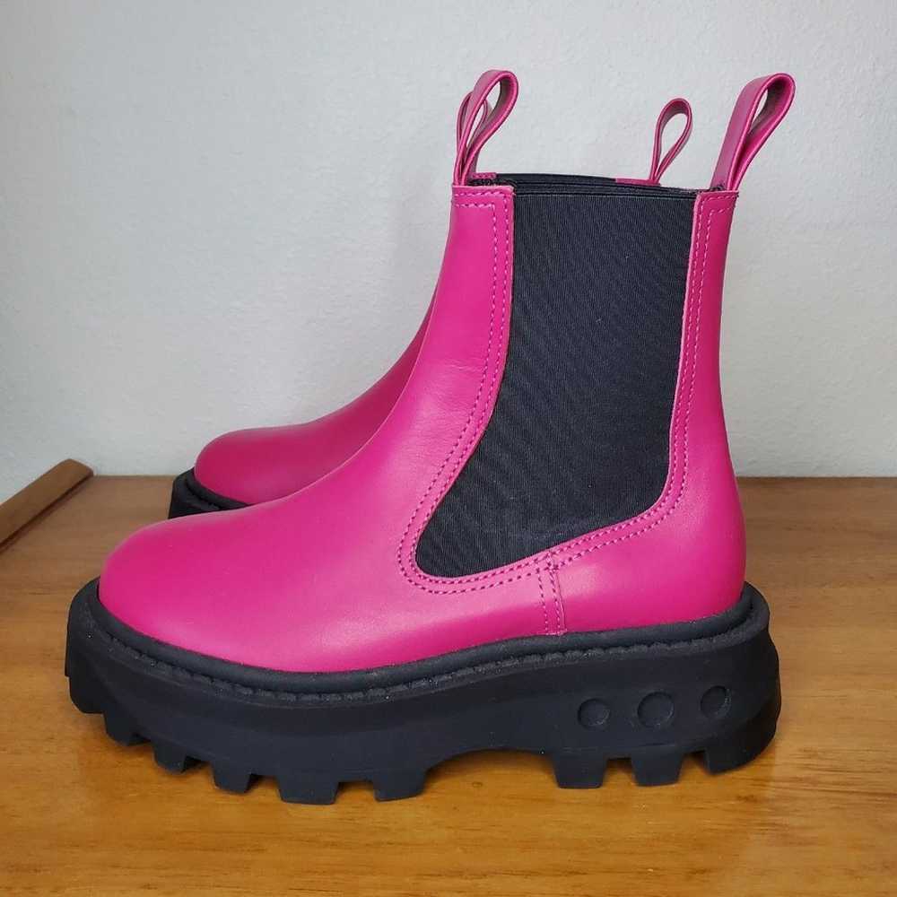 SIMON MILLER Pink Scrambler Boots Pull On Leather… - image 3