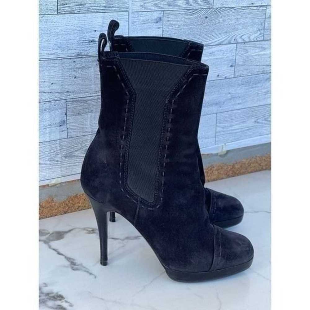 Yves Saint Laurent suede heel boots size 6 - image 1