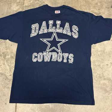 Hanes Vintage Logo7 Dallas Cowboys 1990s NFL T-Sh… - image 1