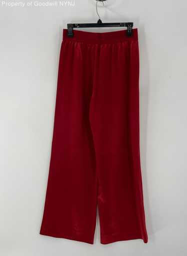 Alice + Olivia Women's Red Silk Pants Size 4