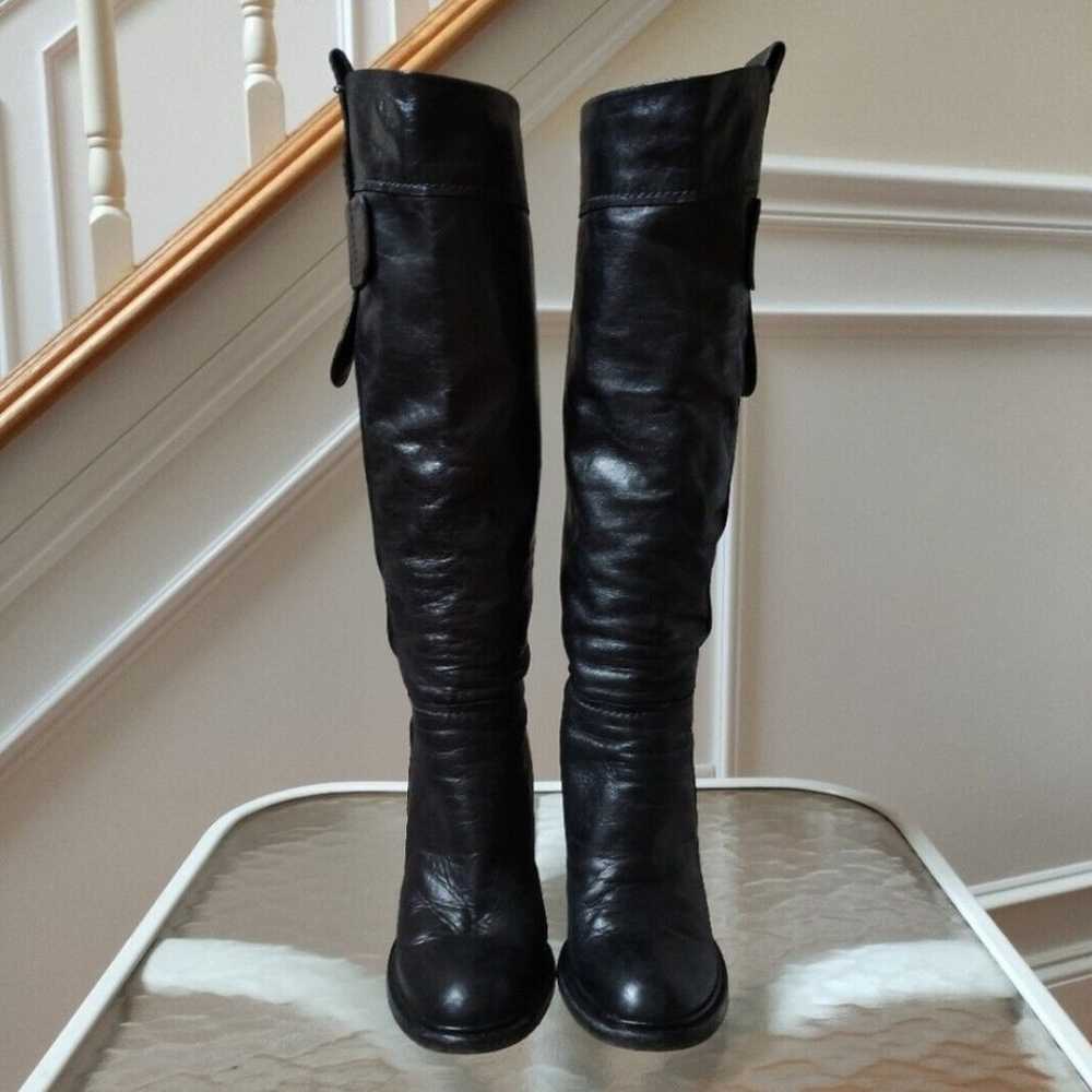 Chloé Chloe knee high heeled boots soft leather b… - image 2