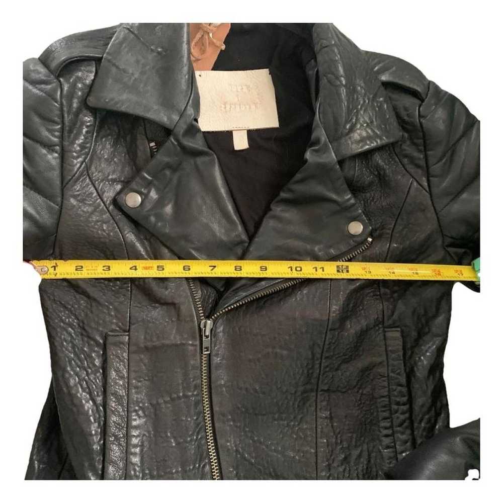 Non Signé / Unsigned Leather jacket - image 2