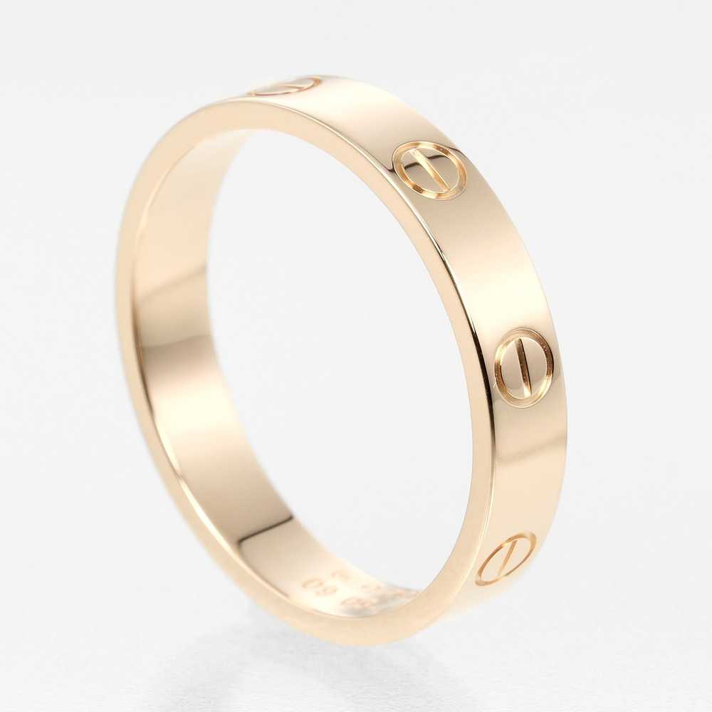 CARTIER Ring K18 Pink Gold gold mini love wedding… - image 3