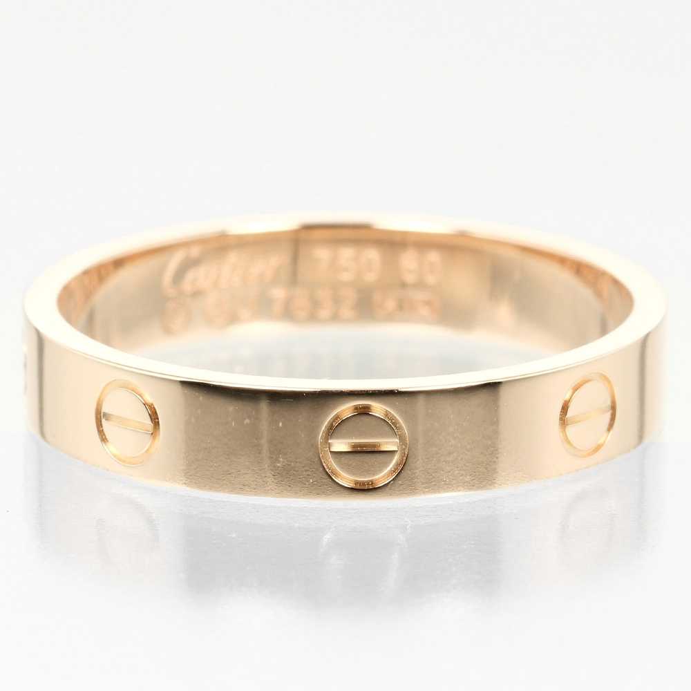 CARTIER Ring K18 Pink Gold gold mini love wedding… - image 5