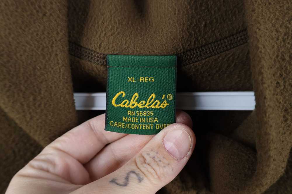 Cabelas × Vintage Vintage 90s Cabelas Fleece Half… - image 4