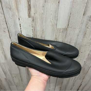 JCrew Black Non Slip Rubber Slip On Loafers