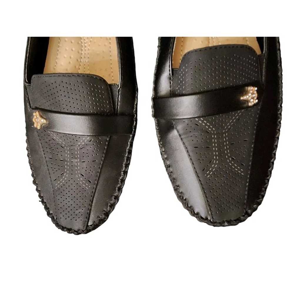 La Rosa Comfort Slip-On Loafers Size 9 Perforated… - image 3