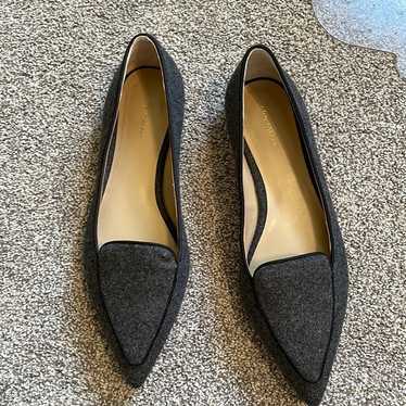 Ann Taylor Flannel Pointy Toe Flats