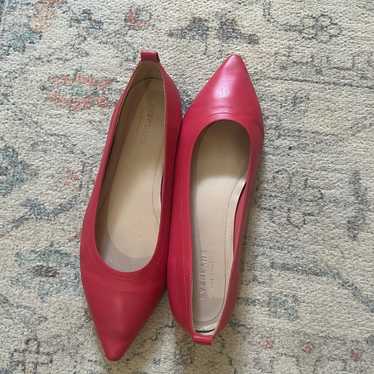 Hot pink Everlane day glove pointed flats size 9.5