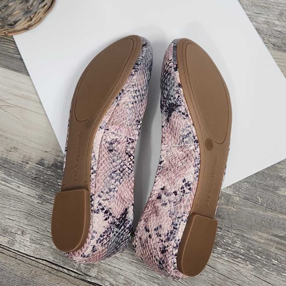 Lucky Brand Emmie Python Ballet Flats - image 3